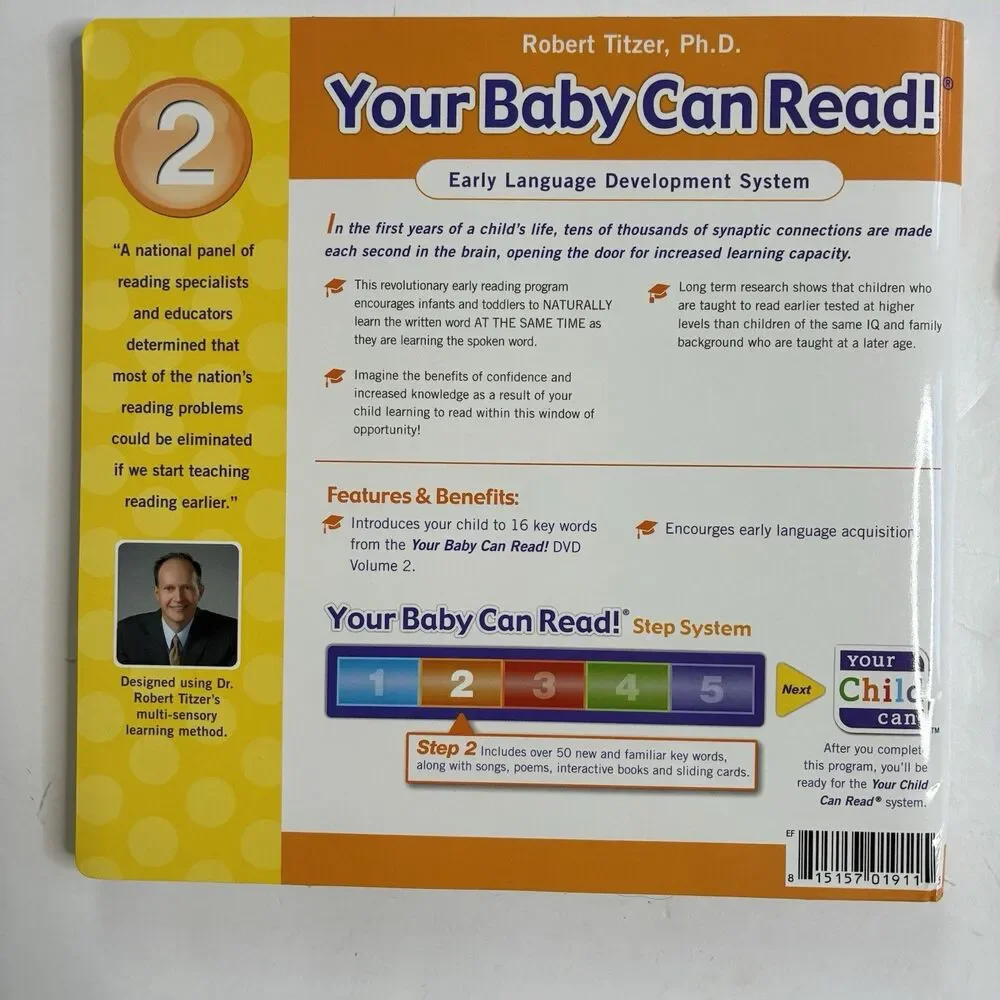 Your Baby Can Read Book Set Lift Flap Word & Picture Books Lot of 3 Books 1-3